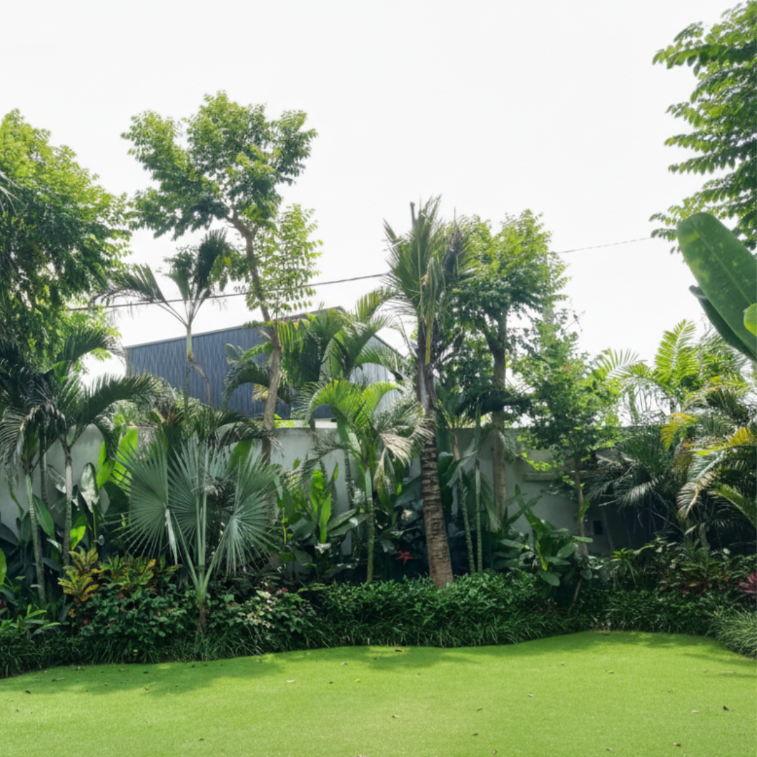 Tropical villa landscape garden Bali by Lumina Landscapes